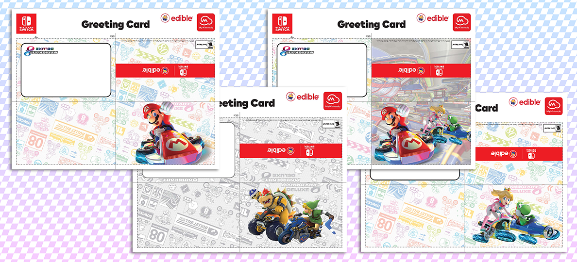 Printable Mario Kart™ 8 Deluxe Greeting Cards Récompenses My Nintendo 4865