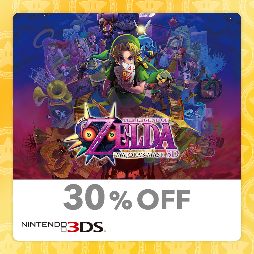 30% Discount on The Legend of Zelda: Majora's Mask 3D (Nintendo 3DS)