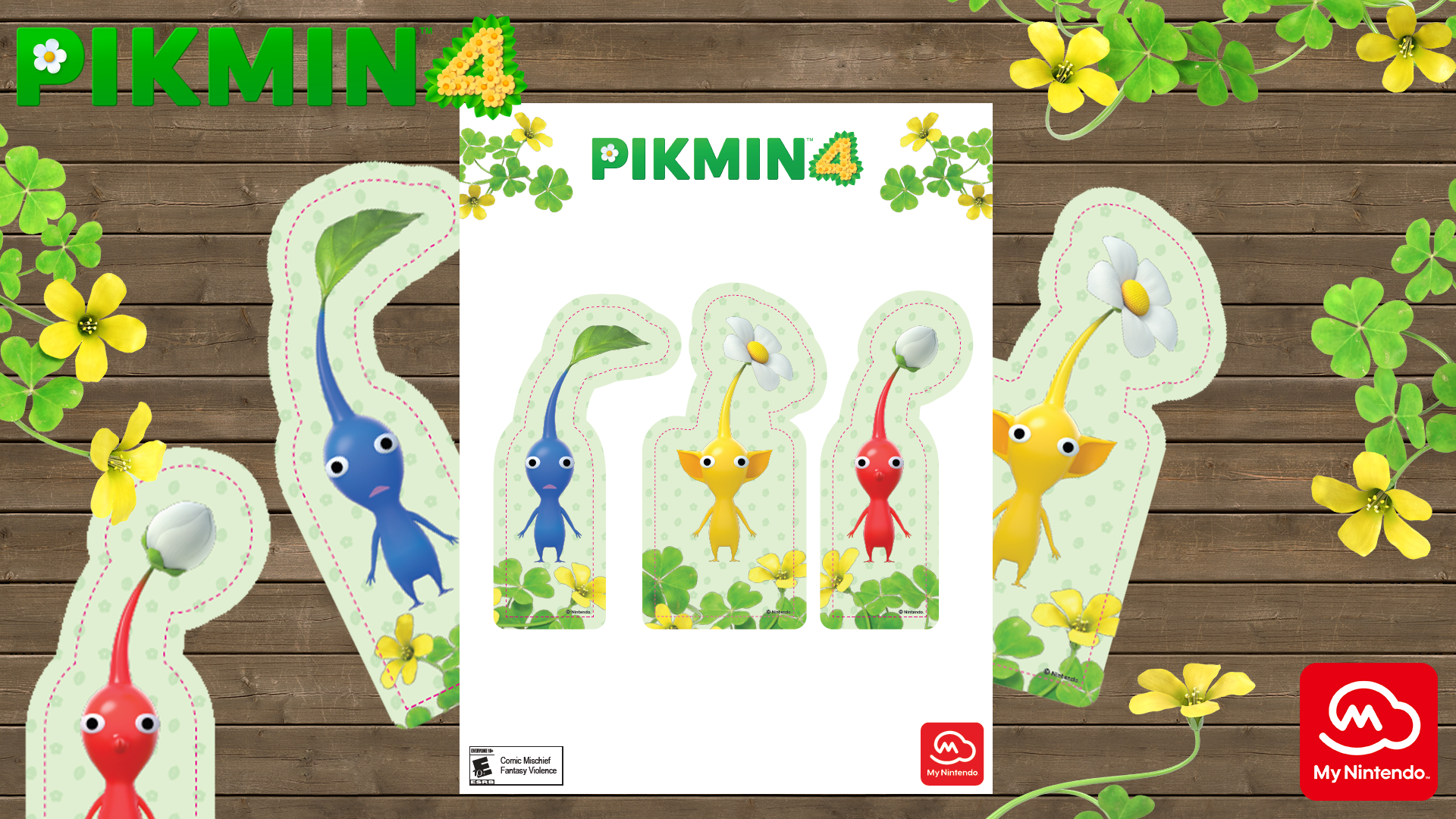 ピクミンページ Printable: Pikmin™ 4 bookmarks | ギフト | マイニンテンドー