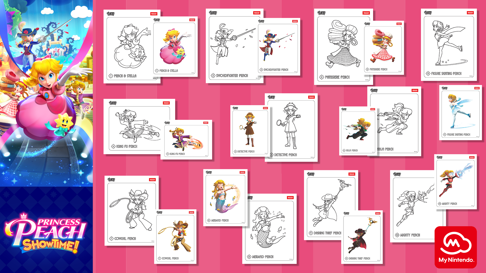 Unleash Creativity with Princess Peach™: Showtime! Coloring Pages
