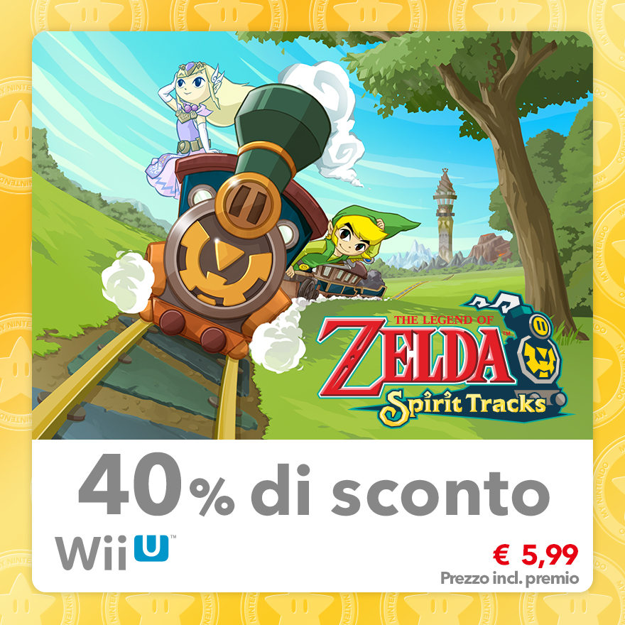 Sconto del 40% su The Legend of Zelda: Spirit Tracks (Virtual Console DS)
