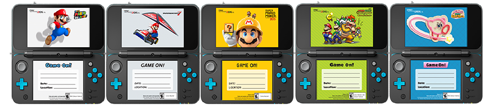 Printable Nintendo 2ds Template