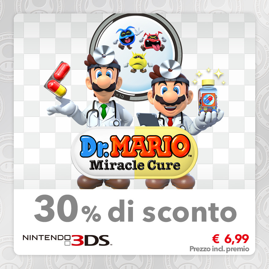 Sconto del 30% su Dr. Mario: Miracle Cure