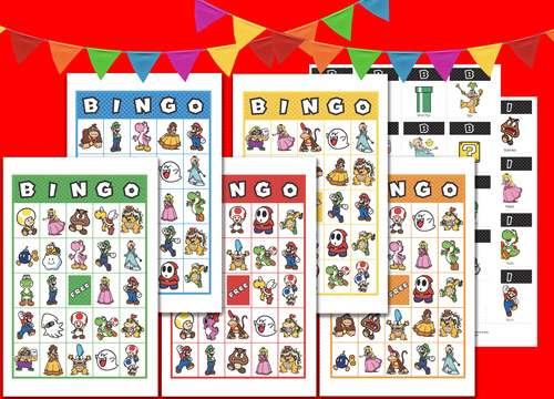 Mario Bingo Printable Free