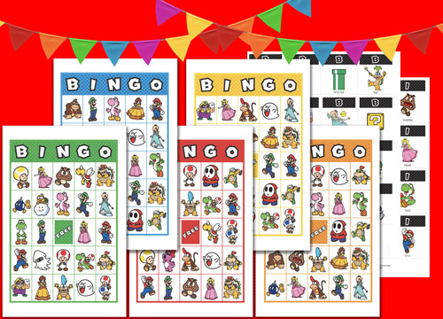 Printable Mario 20 Bingo Cards Rewards My Nintendo
