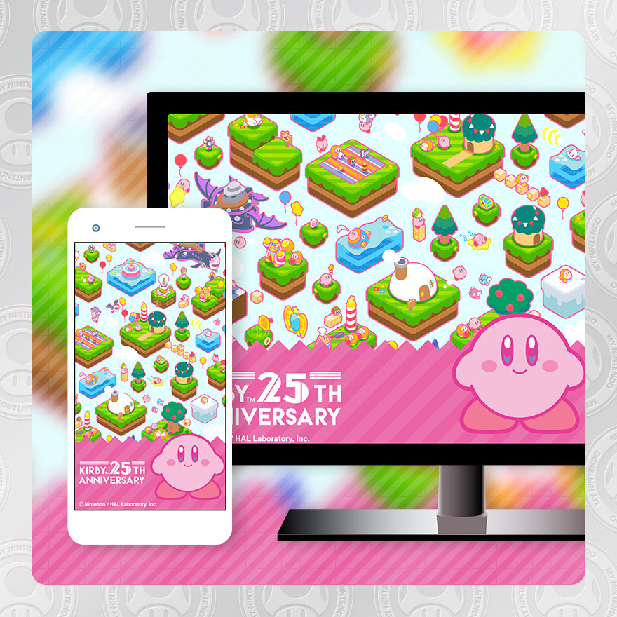 Kirby Anniversary Desktop & Mobile Wallpaper Download - Play Nintendo.