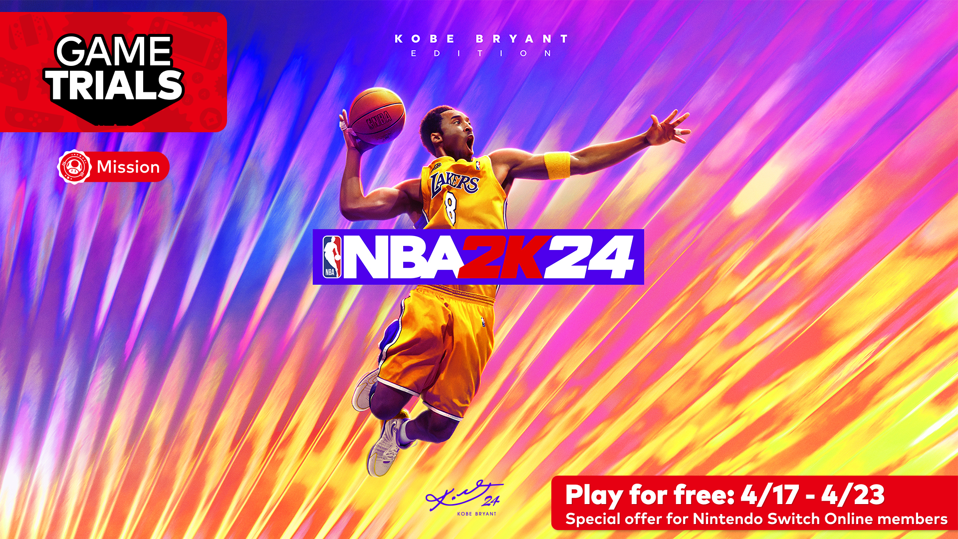 Try the latest Game Trial, NBA 2K24 Kobe Bryant Edition | Новости My  Nintendo | My Nintendo