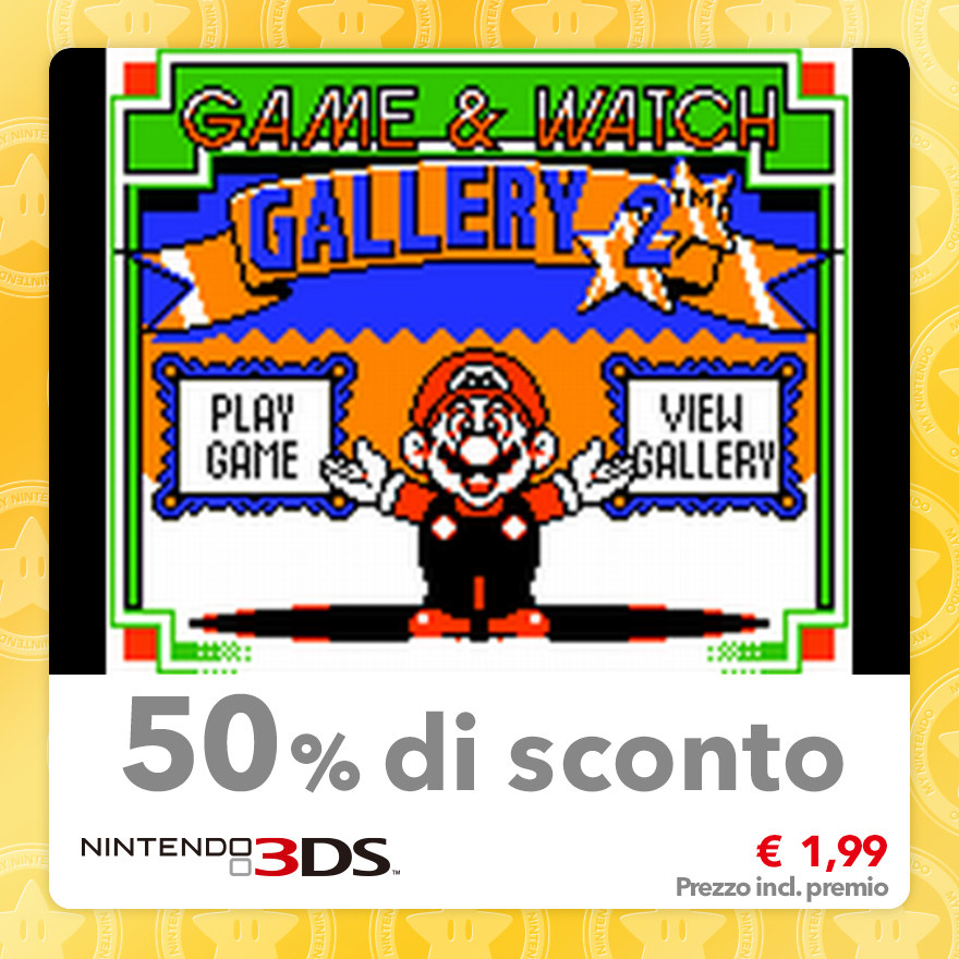 Sconto del 50% su Game & Watch Gallery 2 (Virtual Console GBC)