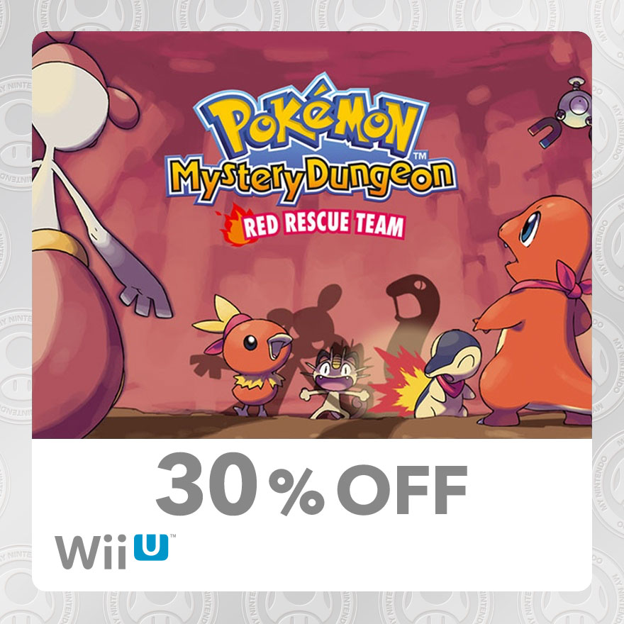 30% Discount on Pokémon™ Mystery Dungeon: Red Rescue Team