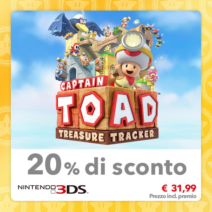 Sconto del 20% su Captain Toad: Treasure Tracker