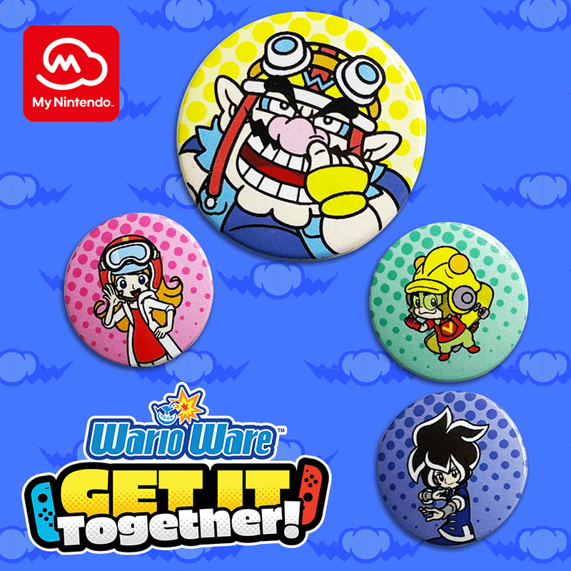 WarioWare™: Get It Together! Button Pin Set | ギフト | マイ