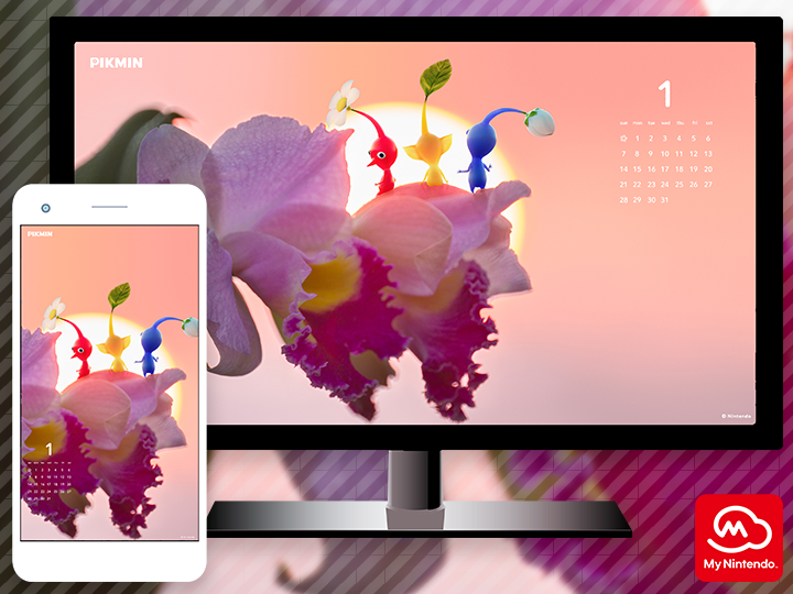 Pikmin 4™ January Calendar Wallpaper - Available Now! | マイ
