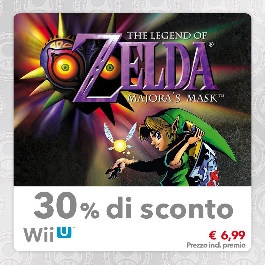 Sconto del 30% su The Legend of Zelda: Majora's Mask (Virtual Console N64)