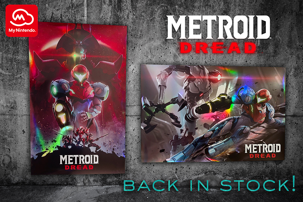 Metroid Dread Holographic Poster Set reward - Back in stock