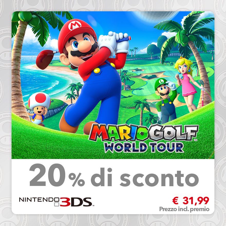 Sconto del 20% su Mario Golf: World Tour