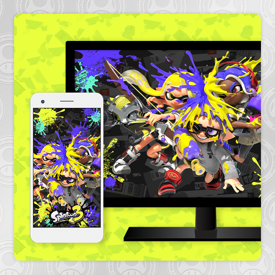 マイニンテンドーオリジナル『スプラトゥーン3』壁紙 | Rewards | My Nintendo