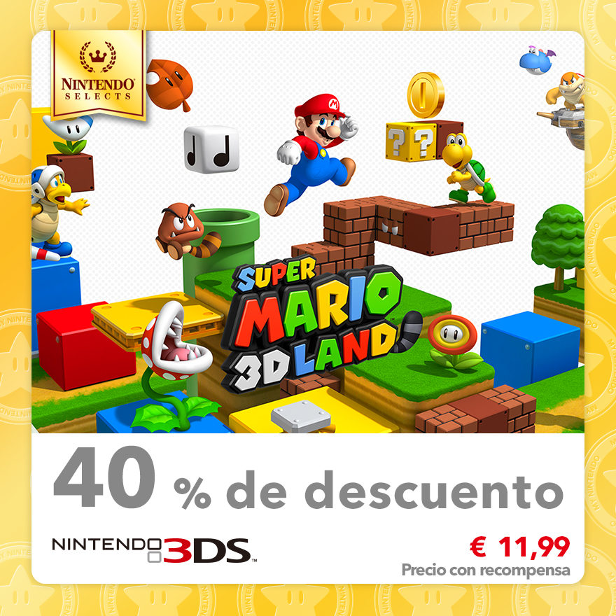 40 % de descuento en Nintendo Selects: SUPER MARIO 3D LAND