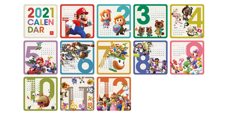 La My Nintendo Store europea recibe un calendario temático de Nintendo