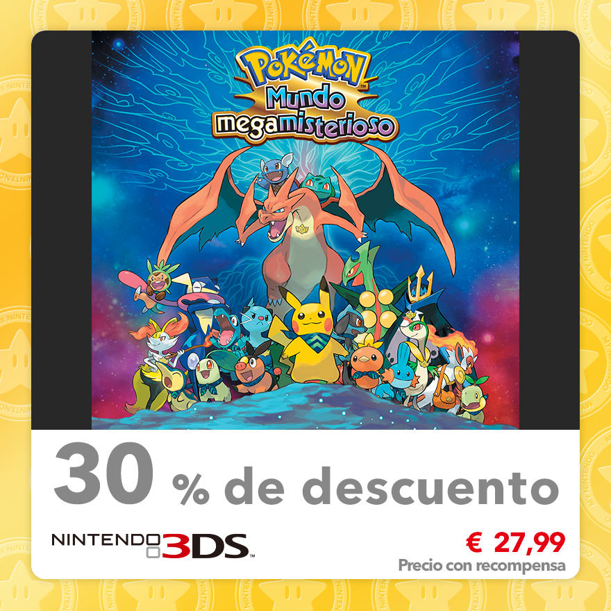 30 % de descuento en Pokémon Mundo megamisterioso