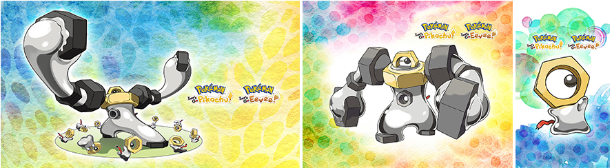 Wallpaper Meltan And Melmetal Brpokémon Lets Go