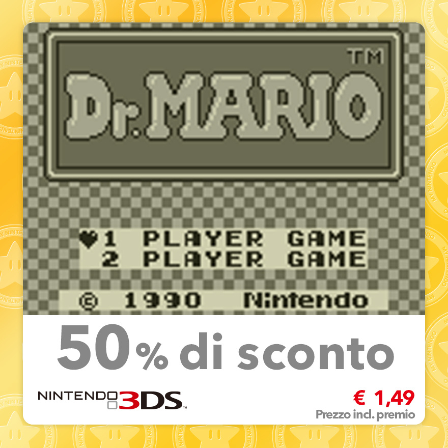 Sconto del 50% su Dr. Mario (Virtual Console GB)