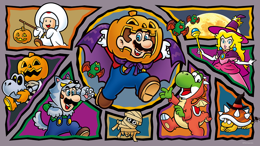 mario halloween wallpapers