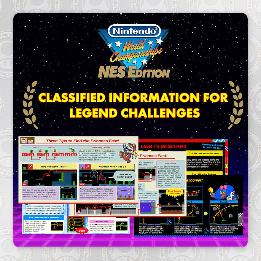 Nintendo World Championships: NES™ Edition – Classified Information for 13 Legend Challenges