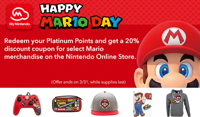 Celebrate MAR10 Day with Mario-themed My Nintendo rewards! | Novedades de My Nintendo My