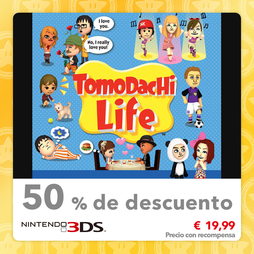 50 % de descuento en Tomodachi Life