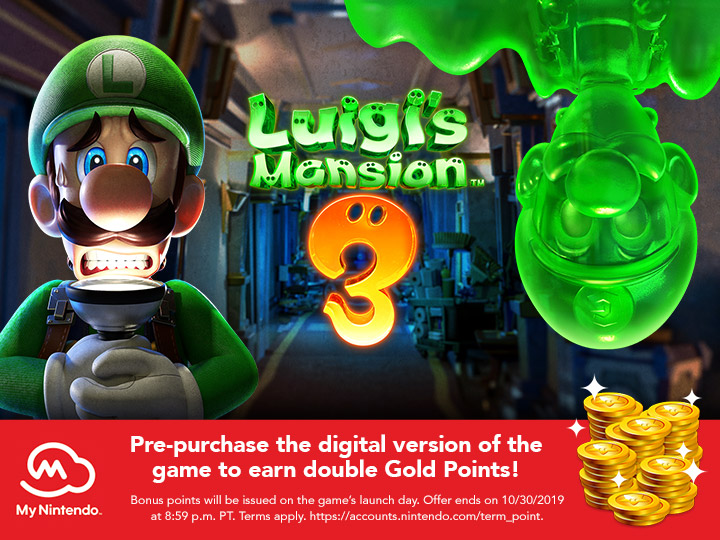 luigi's mansion 3 gamestop pre order bonus