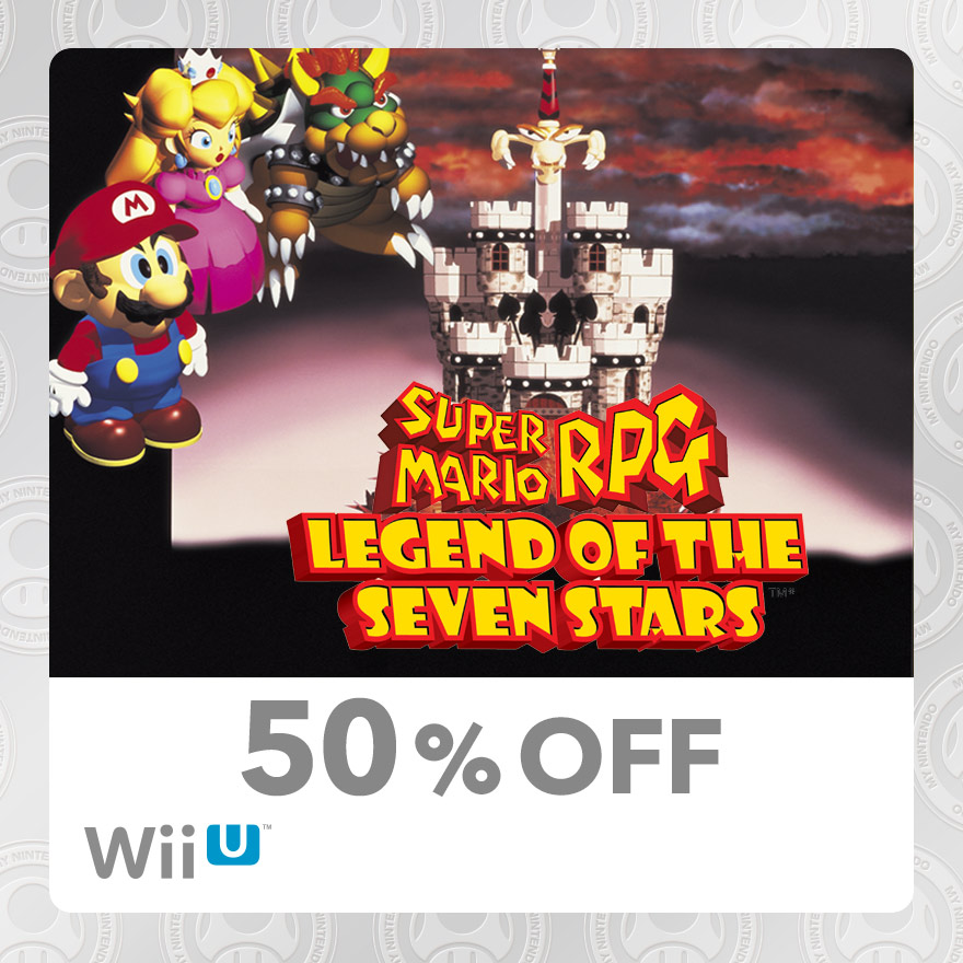 50 Discount On Super Mario Rpg Legend Of The Seven Stars Wii U Rewards My Nintendo