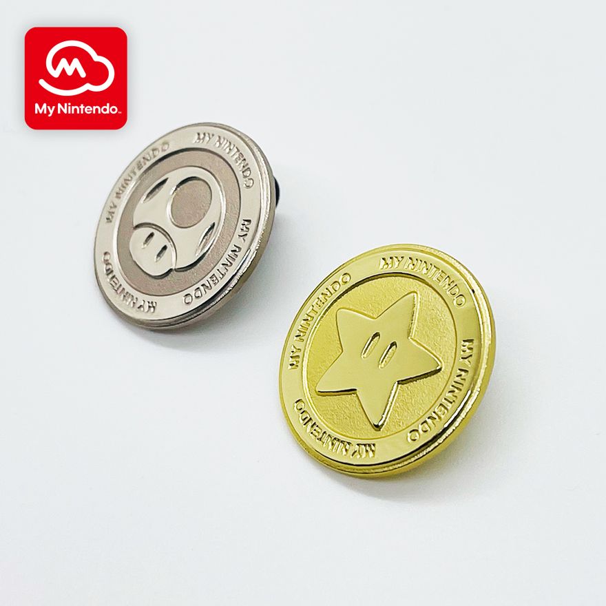 Byblomst Sanktion Overleve My Nintendo Platinum Point and Gold Point Coins Pin Set | Rewards | My  Nintendo
