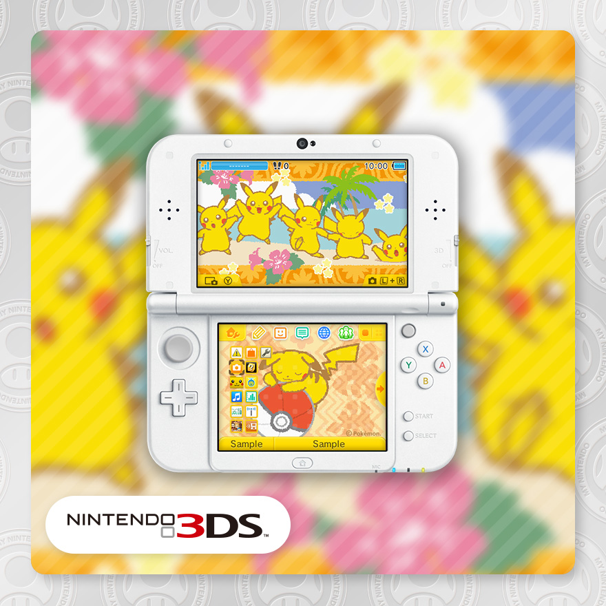 ニンテンドー3dsテーマ ポケモン ピカチュウとモンスターボール Rewards My Nintendo