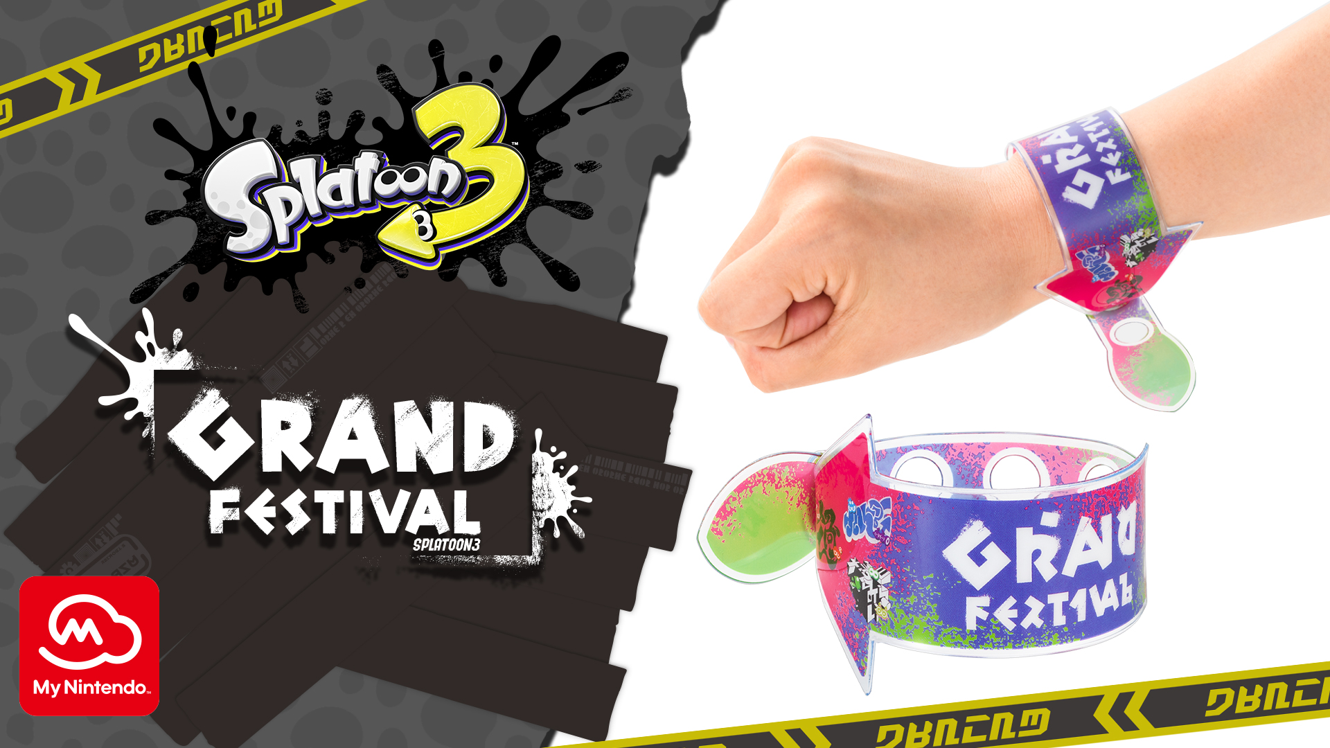 Splatoon™ 3 Grand Festival Wristband is now available!