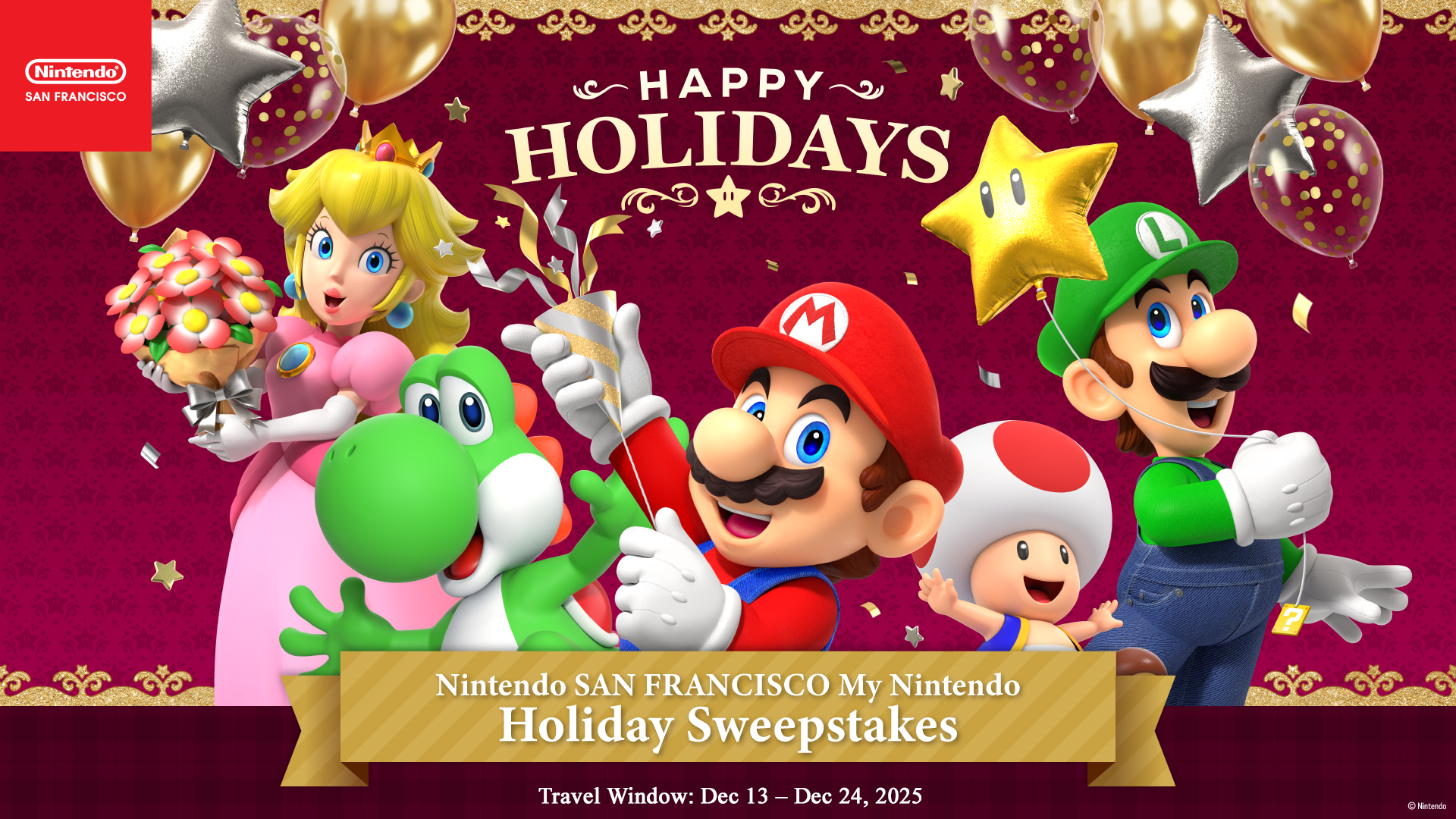 My Nintendo™ x Nintendo SAN FRANCISCO Holiday Sweepstakes