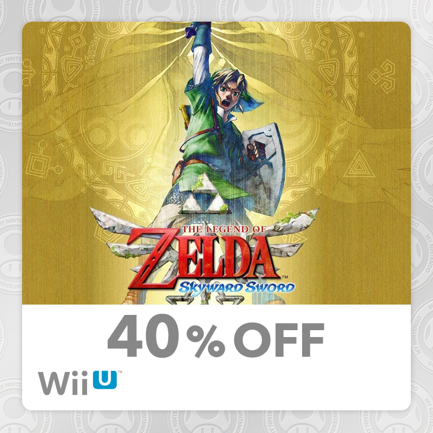 40% Discount on The Legend of Zelda™: Skyward Sword (Wii U)