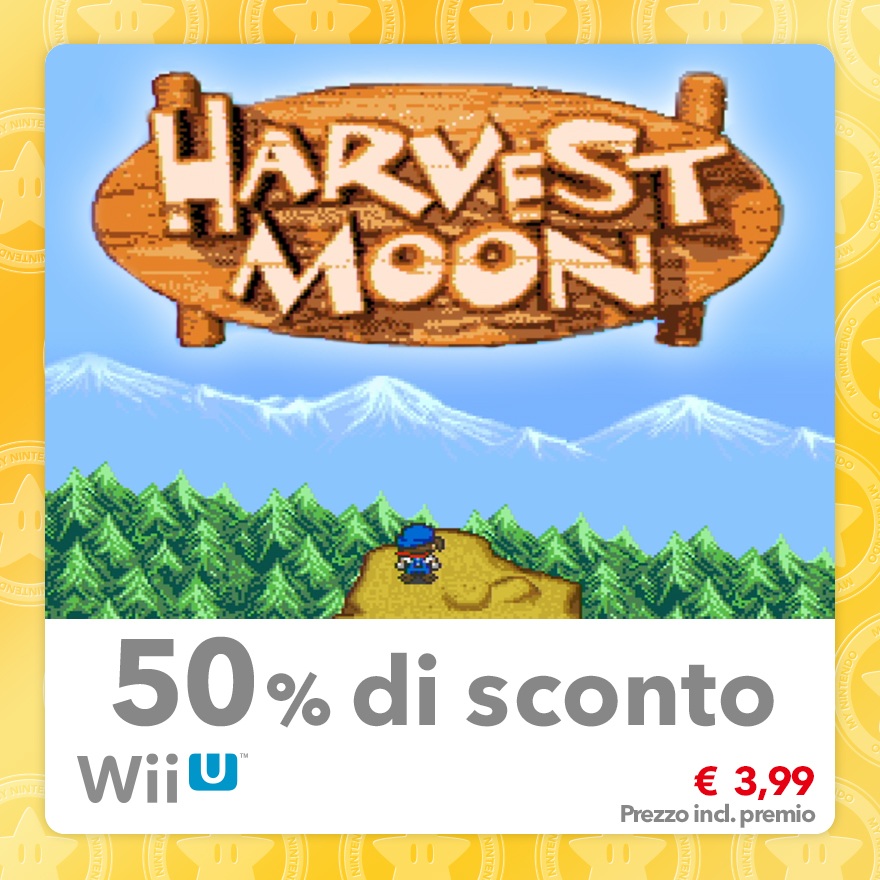 Sconto del 50% su Harvest Moon (Virtual Console SNES)
