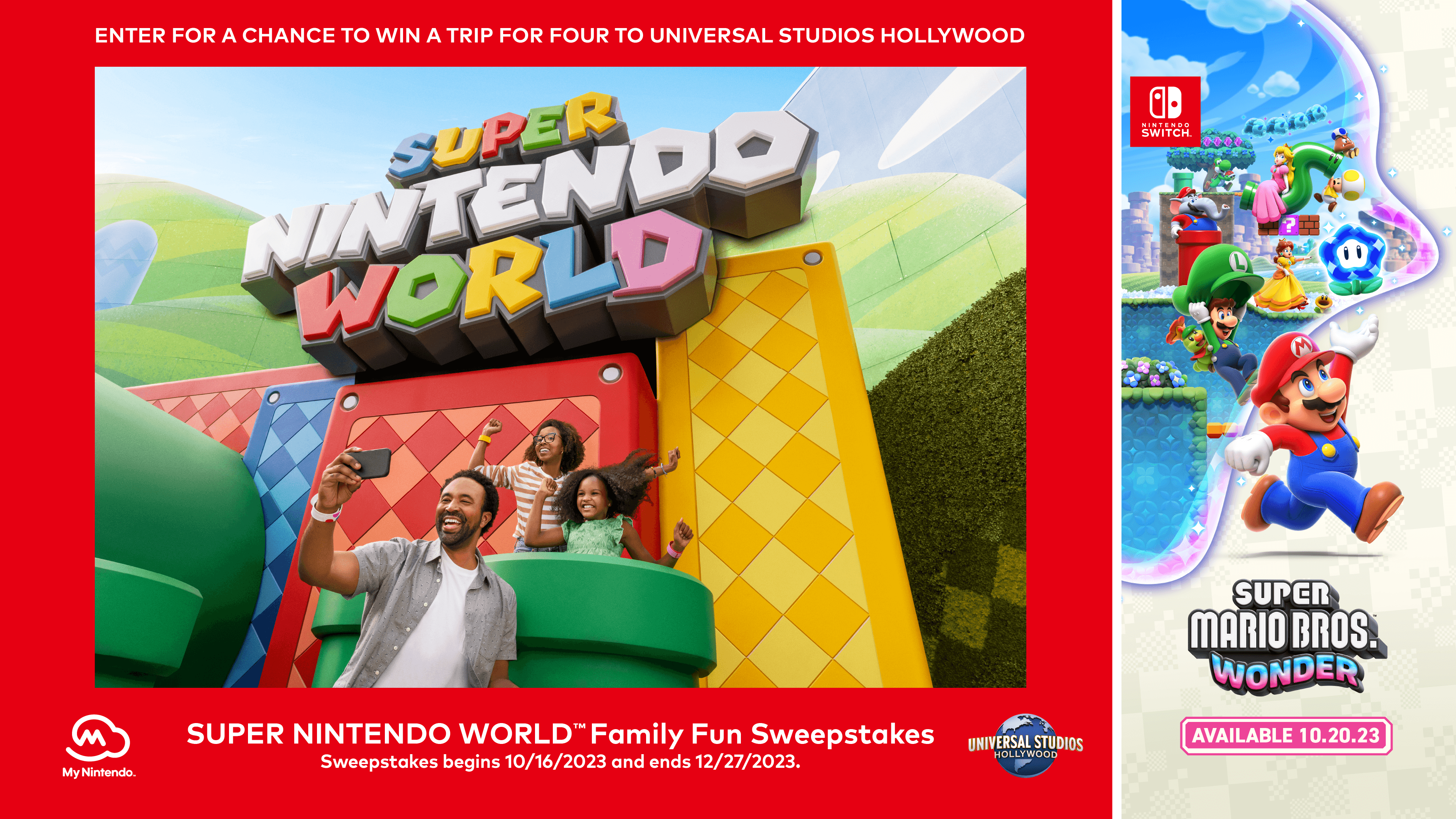 My Nintendo™ wants to send you to Universal Studios Hollywood