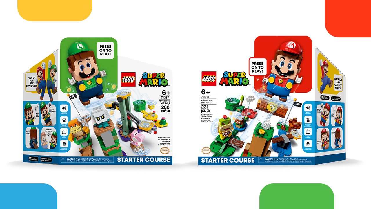 Wallpaper LEGO Super Mario Mario and Green Yoshi Rewards