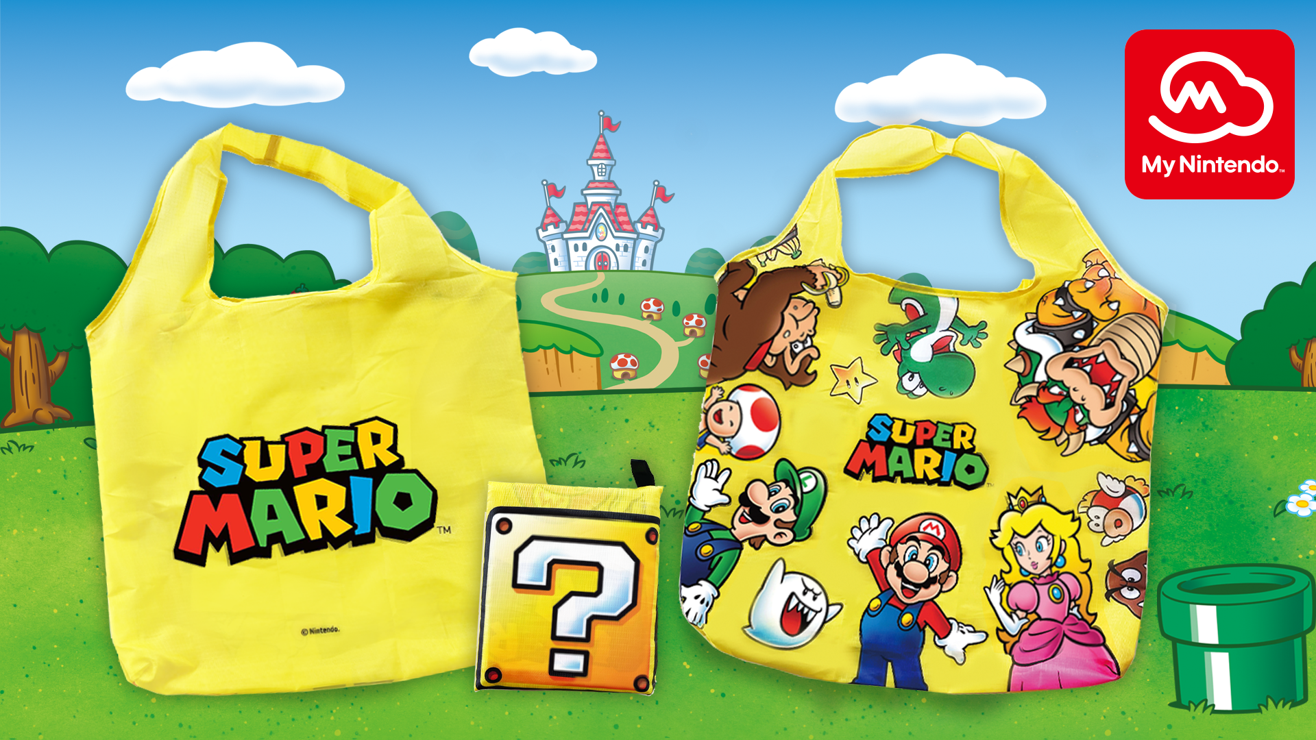 Jump into your next adventure with this Super Mario shopping bag