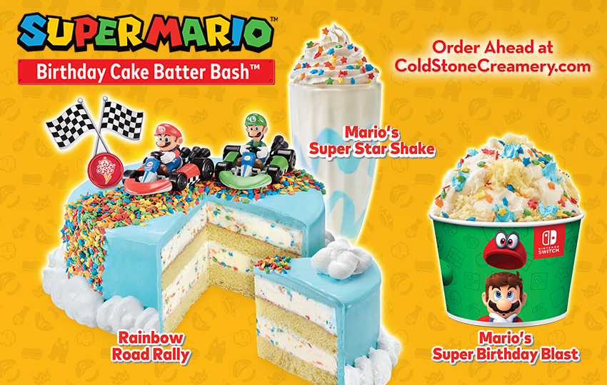 Nintendo Cold Stone Creamery Introduce New Mario inspired Ice Cream 