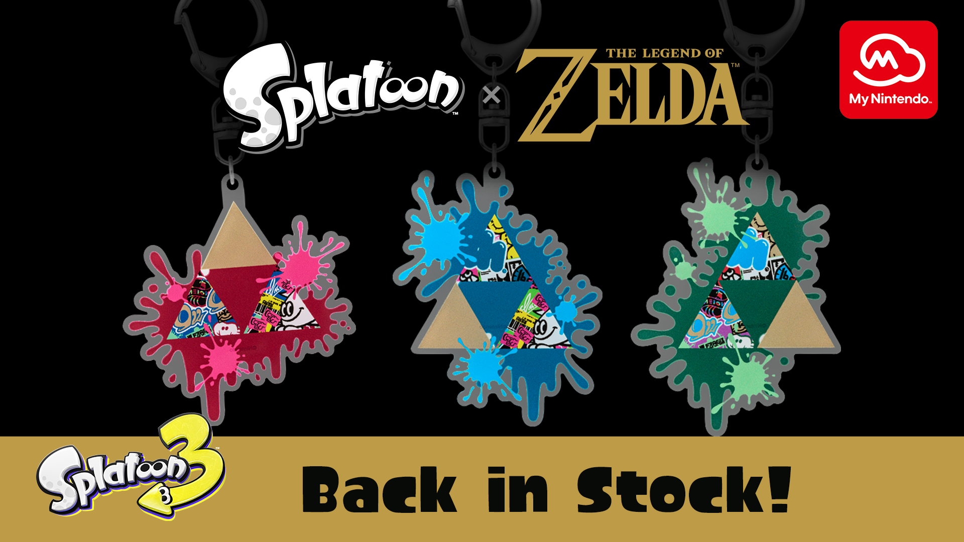 Splatoon x Pokémon Splatfest Keychain Set - Site officiel Nintendo