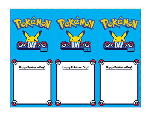 Printable Happy Pokemon Day Card Rewards My Nintendo