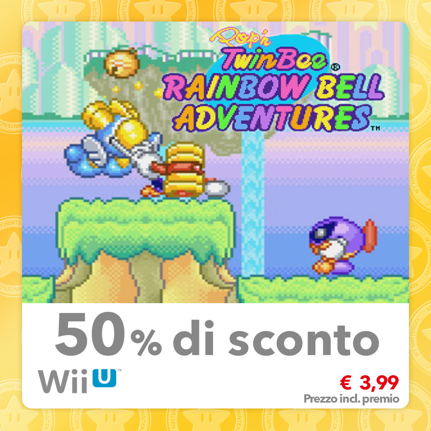 Sconto del 50% su Pop'n TwinBee Rainbow Bell Adventures (Virtual Console SNES)