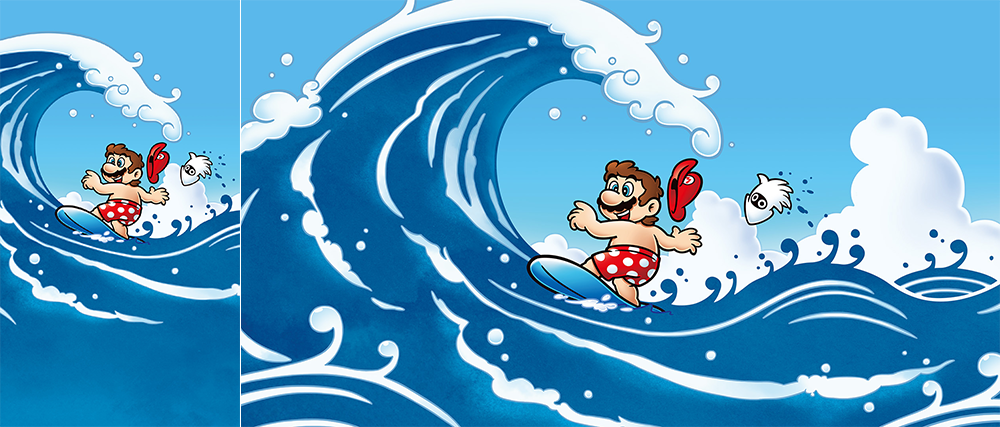 Wallpaper Surfing Mario ギフト マイニンテンドー