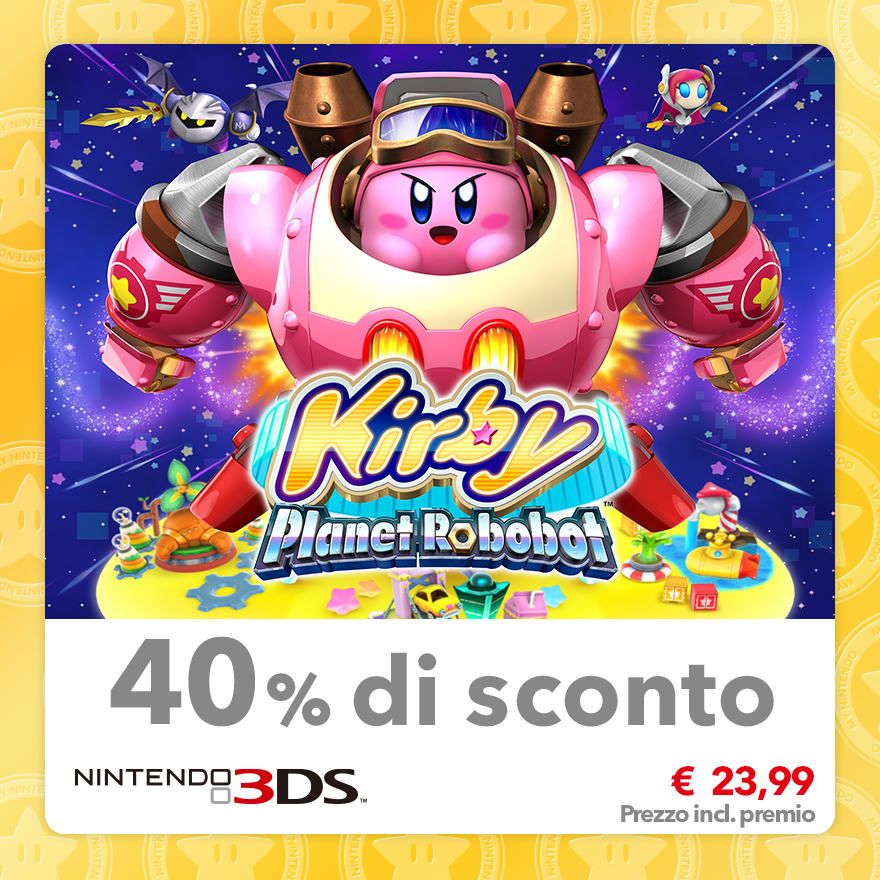 Sconto del 40% su Kirby: Planet Robobot