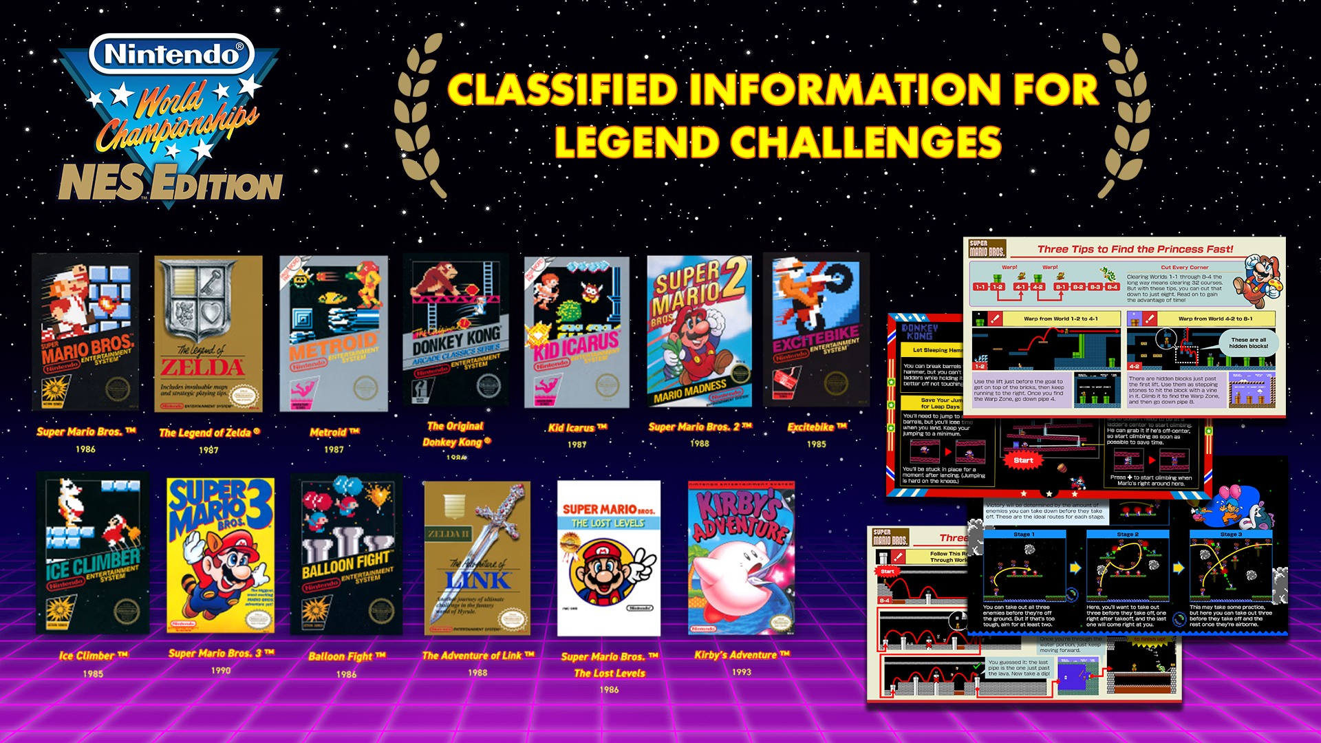 Nintendo World Championships: NES™ Edition – Classified Information for 13 Legend Challenges