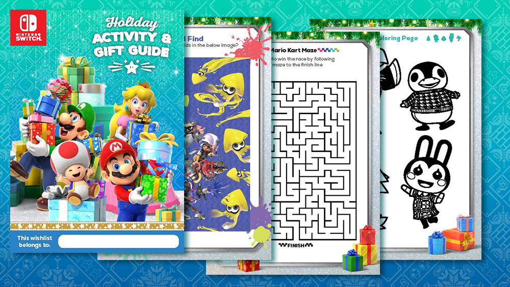 Printable Nintendo Holiday Activity Gift Guide R compenses My 