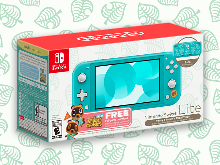 Nintendo Switch™ Lite (Timmy & Tommy's Aloha Edition) Animal Crossing™: New  Horizons Bundle (Full Game Download Included) 