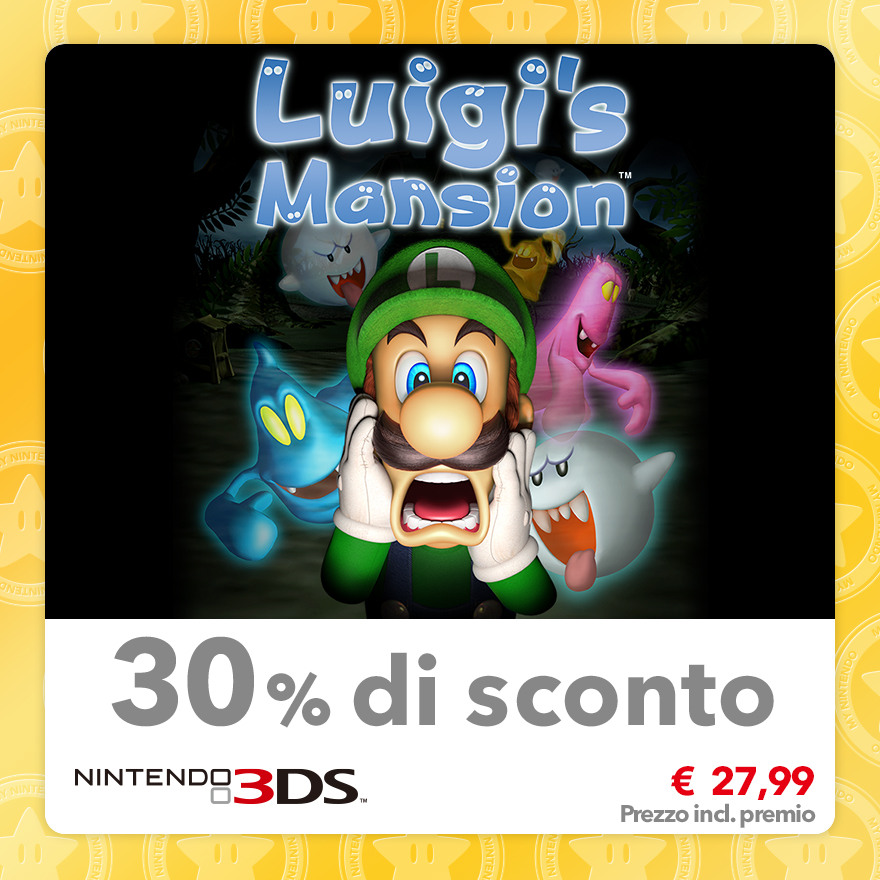 Sconto del 30% su Luigi’s Mansion